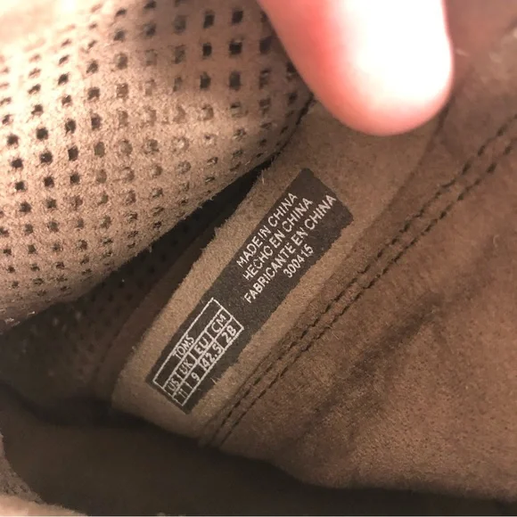 TOMS MAJORACA tan suede leather peep toe ankle boot - Picture 9 of 10